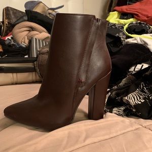 Maroon Heel Boot